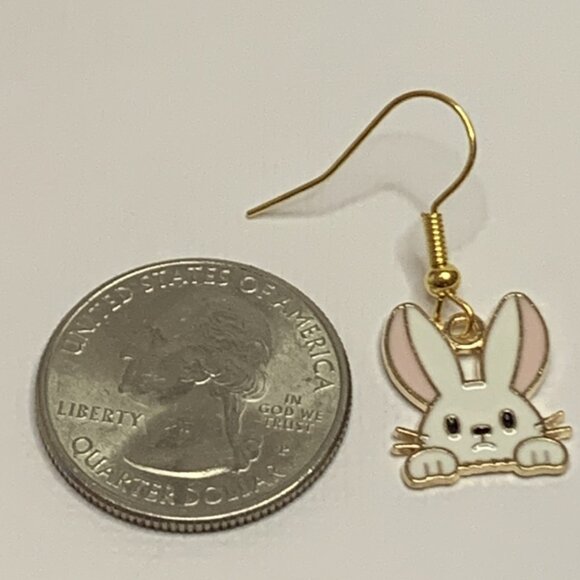 Bunny Earring, Easter Bunny, Easter Basket Gift, Gift, Rabbit, Easter Earring - Picture 3 of 4